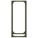 vidaXL Portant de bois chauffage vert olive 25x25x60 cm