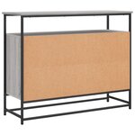 vidaXL Buffet sonoma gris 100x35x80 cm bois d'ingénierie