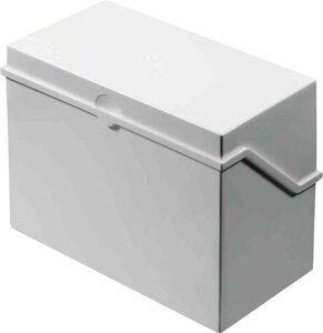 petite caisse de fichier format A6 à l'italienne  gris HELIT