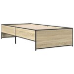 vidaXL Cadre de lit Chêne Sonoma 80 x 200 cm Bois d'ingénierie