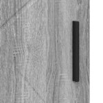 vidaXL Cabinet de salle de bain avec porte Sonoma gris 60 x 35 x 80 cm