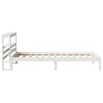 vidaXL Cadre de lit sans matelas blanc 90x190 cm bois de pin massif