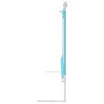 vidaXL Barrière de sécurité de lit d'enfant Bleu 150x25 cm Tissu