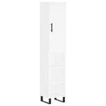vidaXL Buffet haut Blanc 34 5x34x180 cm Bois d'ingénierie