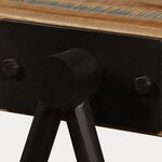 vidaXL Table d'appoint Teck massif de récupération