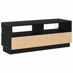 vidaXL Meuble TV Noir 100 x 35 x 40 cm Bois d'ingénierie