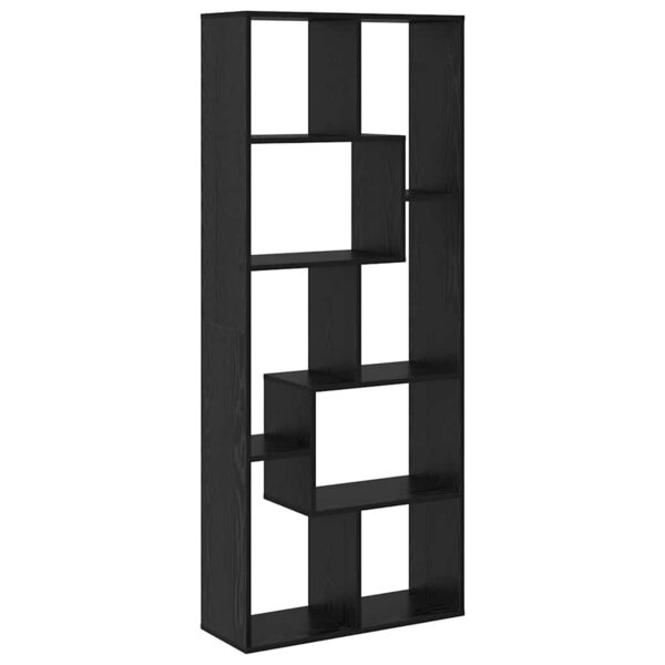 vidaXL Bibliothèque Chêne noir 67 x 25 x 161.5 cm Bois d'ingénierie
