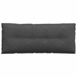 vidaXL Coussin de Dos Gris foncé 120 x 50 cm Tissu en velours côtelé