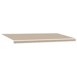 vidaXL Auvent Rétractable Beige 600 ×300 cm tissu