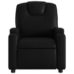 vidaXL Fauteuil de massage inclinable électrique noir similicuir
