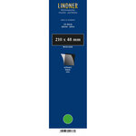 Bandes simple soudure 210 x 48 mm pour timbres-poste. Fond - Noir