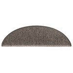 vidaXL Tapis d'escalier autocollants aspect sisal 15 Pièces 56x17x3 cm