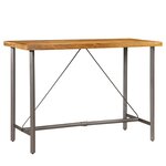 vidaXL Table de bar Teck recyclé massif 150 x 70 x 106 cm