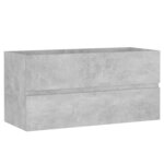 vidaXL Armoire d'évier Gris béton 90x38 5x45 cm Bois d'ingénierie