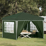 vidaXL Tente de fête pop-up 288 x 288 x 245 cm Vert Tissu Oxford