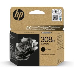 Cartouche d'encre HP 308e authentique Noir EvoMore (7FP22UE) pour HP Envy 6110  6120  6130  6520  6530