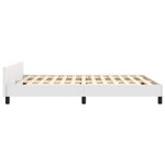 vidaXL Cadre de lit sans matelas blanc 140x190 cm similicuir