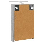 vidaXL Armoire Miroir de Salle de Bain Gris Sonoma 40 x 10 5 x 60 5 cm