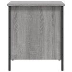 vidaXL Banc de rangement sonoma gris 40x42 5x50 cm bois d'ingénierie