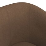 vidaXL Chaise cabriolet avec repose-pied marron tissu