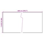 vidaXL Paravent de balcon noir 600x100 cm résine tressée