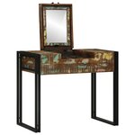 vidaXL Table de maquillage 90x50x75 cm Bois récupéré
