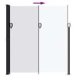 vidaXL Auvent latéral rétractable blanc 220x600 cm