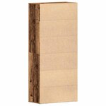 vidaXL Cabinet à chaussures Marron 80 x 39 x 180 cm Bois d'ingénierie