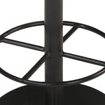 vidaXL Tabouret de bar Noir Cuir véritable