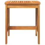 Table d'extérieur vidaXL Marron 45x45x50 cm en bois d'acacia massif
