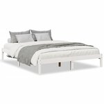 vidaXL Cadre de lit extra long sans matelas 160x210 cm bois massif pin