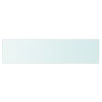 vidaXL Panneau pour étagère Verre transparent 80 x 20 cm