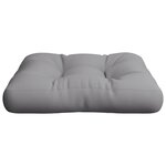 vidaXL Coussin de palette gris 60x60x12 cm tissu