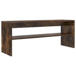 vidaXL Meuble TV Chêne fumé 100 x 30 x 40 cm Bois d'ingénierie