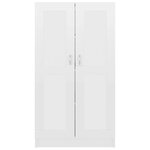 vidaXL Bibliothèque Blanc brillant 82 5x30 5x150 cm Bois d’ingénierie