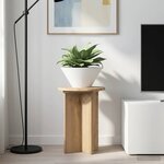 vidaXL Support de Plante 2 pièces Chêne artisanal Ø29 5 x 40 cm