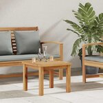 vidaXL Table basse Marron 45 x 45 x 36 cm Bois de teck solide