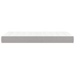vidaXL Matelas de lit à ressorts ensachés fermeté moyenne Gris clair 80x200x20cm Tissu