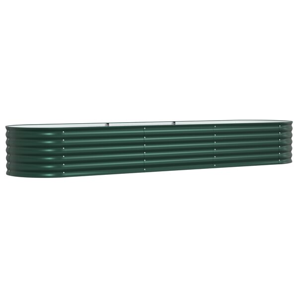 Bac surélevé vidaXL Jardin Vert 320x80x44 cm Acier galva