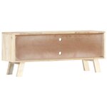 vidaXL Meuble TV 110x30x44 cm Bois massif de manguier