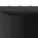 vidaXL Jardinières 2 Pièces noir 40x40x80 cm résine tressée