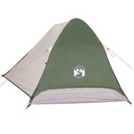 vidaXL Tente de camping à dôme 4 personnes vert imperméable