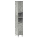 vidaXL Ensemble de meubles de salle de bain 3 Pièces gris béton
