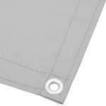 vidaXL Écran de balcon gris clair 90x800 cm 100  polyester oxford