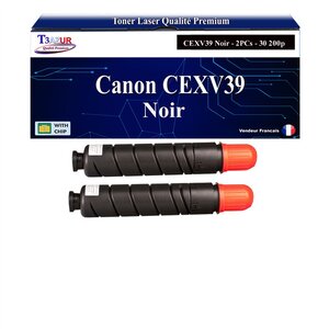T3AZUR -2x Toners compatibles avec Canon IR Advance 4025i  4035i  4225i  4235i  4251i  CEXV39