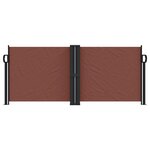 vidaXL Auvent latéral rétractable marron 100x600 cm