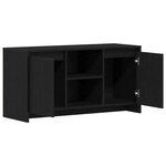 Meuble TV vidaXL en chêne noir 102x37 5x52 5 cm en bois d'ingénierie