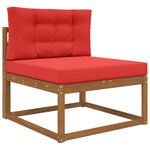 vidaXL Coussin de canapé d'extérieur 2 Pièces Rouge Polyester
