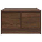 vidaXL Table basse avec tiroirs chêne marron 70 5x70x40 cm