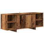 vidaXL Meuble TV vieux bois 130x35x50 cm bois d'ingénierie